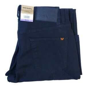 Eddie Bauer Canvas Utility Pants Men 30x32 Black Stretch Ultra Durable NWT